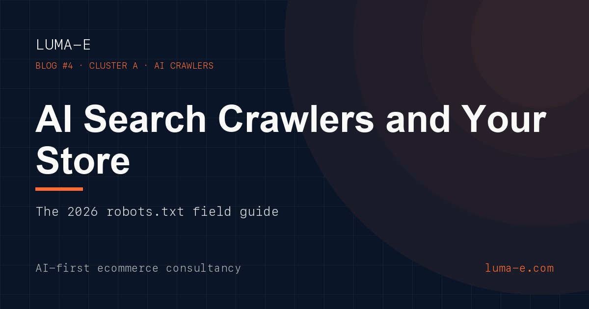 AI Search Crawlers and Your Ecommerce Store: The 2026 Robots.txt Field Guide